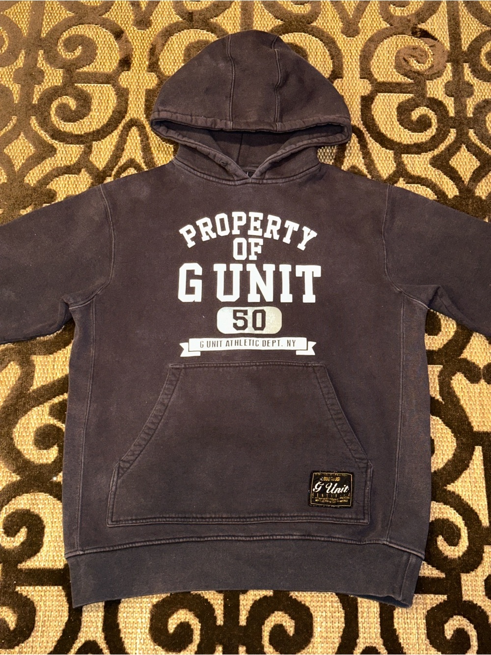 VTG Y2K 2000s 50 Cent: G-UNIT Heavyweight Pullover Hoodie Sweater Men’s Medium